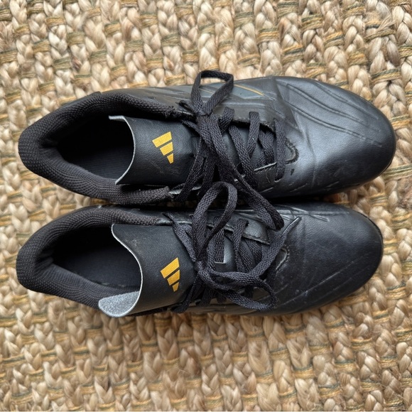 Adidas Black Cora Pure Men’s Soccer Cleats Size 7 – Firm Ground Football Shoes - Picture 2 of 9